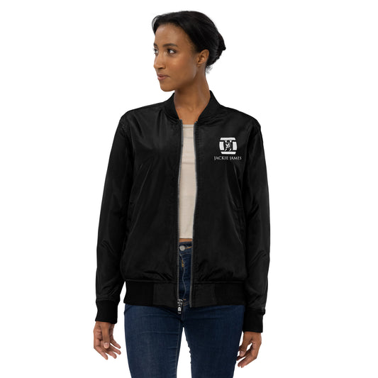 JACKIE JAMES PREMIUM RECYCLED BOMBER JACKET BLK